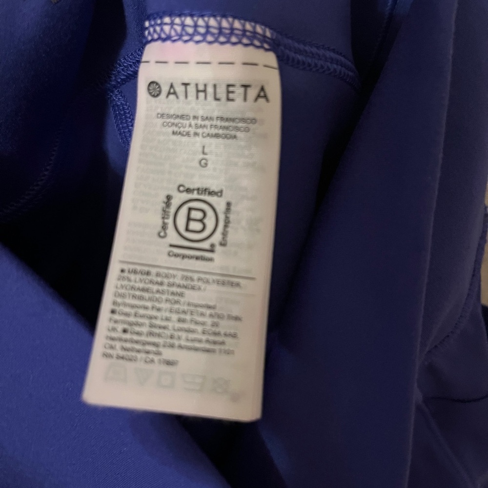 NWOT Athleta Salutation Stash Blue Skort - Picture 6 of 8
